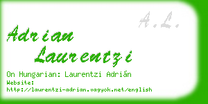 adrian laurentzi business card
